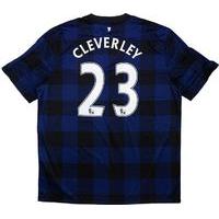 2013-14 Manchester United Away Shirt Cleverley #23 (Excellent) L