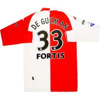 2007-08 Feyenoord Match Issue Home L/S Shirt de Guzman #33