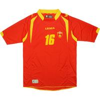 2011 Montenegro Match Issue Home Shirt #16