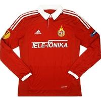 2011 12 wisla krakow match worn europa league home ls shirt bunoza 6 v ...