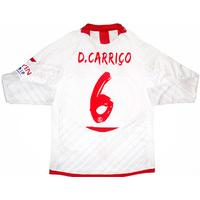 2013 14 sevilla ls match issue home shirt dcarrio 6