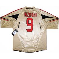 2004-05 AC Milan Player Issue Third L/S Shirt Inzaghi #9 *w/Tags* XL