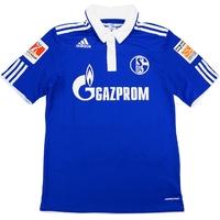 2011-12 Schalke Match Issue DFL-Supercup Home Shirt Jurado #18 (v Dortmund)