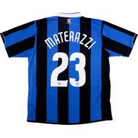 2006-07 Inter Milan Home Shirt Materazzi #23 (Excellent) S