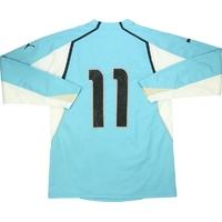 2004-05 Lazio Match Issue Home L/S Shirt #11