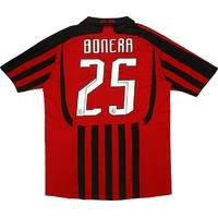 2007-08 AC Milan Player Issue Home Shirt Bonera #25 (Very Good) XL