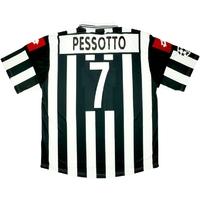 2001-02 Juventus Match Issue Champions League Home Shirt Pessotto #7 (v Rangers)