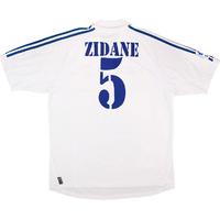 2001 Real Madrid Home Shirt Zidane #5 (Good) L