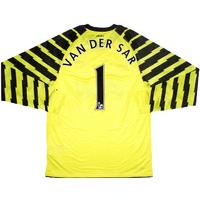 2010 11 manchester united yellow gk shirt van der sar 1 excellent xxl