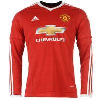2015-2016 Man Utd Adidas Home Long Sleeve Shirt (Kids)