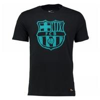 2016-2017 Barcelona Nike Crest T-Shirt (Black-Energy)