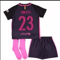 2016-17 Barcelona Away Mini Kit (Umtiti 23)