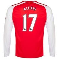 2014-15 Arsenal Home Long Sleeve Shirt (Alexis 17)