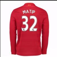 2016-17 Liverpool Home Long Sleeve Shirt (Matip 32)