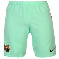 2016 2017 barcelona third nike football shorts green glow kids