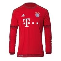 2015-2016 Bayern Munich Adidas Home Long Sleeve Shirt