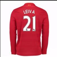 2016-17 Liverpool Home Long Sleeve Shirt (Leiva 21)