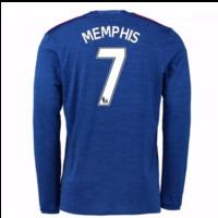 2016-17 Man United Away Long Sleeve Shirt (Memphis 7) - Kids