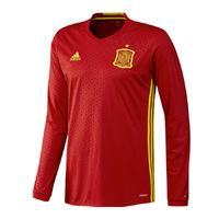 2016 2017 spain home adidas long sleeve shirt