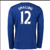 2016-17 Man United Away Long Sleeve Shirt (Smalling 12) - Kids