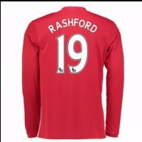 2016 17 man united home long sleeve shirt rashford 19