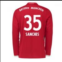 2016-17 Bayern Munich Long Sleeve Home Shirt (Sanches 35) - Kids