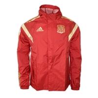 2016 2017 spain adidas rain jacket red