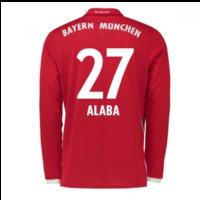 2016 17 bayern munich long sleeve home shirt alaba 27 kids