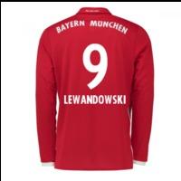 2016-17 Bayern Munich Long Sleeve Home Shirt (Lewandowski 9) - Kids