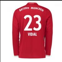 2016 17 bayern munich long sleeve home shirt vidal 23 kids