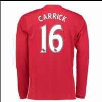 2016-17 Man United Home Long Sleeve Shirt (Carrick 16) - Kids