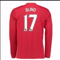 2016 17 man united home long sleeve shirt blind 17