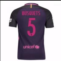 2016-17 Barcelona Away Shirt (Busquets 5) - Kids