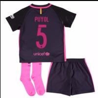 2016-17 Barcelona Away Baby Kit (Puyol 5)