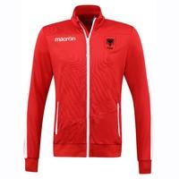 2016-2017 Albania Macron Poly Track Jacket (Red)