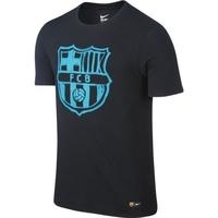 2016-2017 Barcelona Nike Crest T-Shirt (Black) - Kids