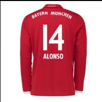 2016-17 Bayern Munich Long Sleeve Home Shirt (Alonso 14) - Kids