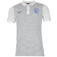 2016-2017 England Nike Authentic GS Polo Shirt (Grey) - Kids