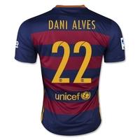 2015-16 Barcelona Home Shirt (Dani Alves 22) - Kids