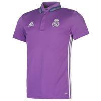 2016-2017 Real Madrid Adidas Polo Shirt (Purple)
