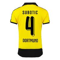 2015 16 borussia dortmund home shirt subotic 4 kids