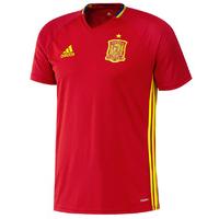 2016 2017 spain adidas training jersey red kids