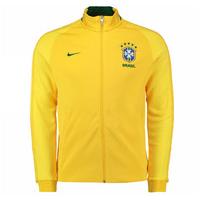 2016-2017 Brazil Nike Authentic N98 Track Jacket (Yellow) - Kids