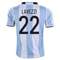 2016-17 Argentina Home Shirt (Lavezzi 22)