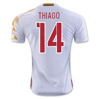 2016 2017 spain adidas away shirt thiago 14 kids