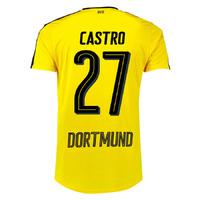 2016-17 Borussia Dortmund Home Shirt (Castro 27)