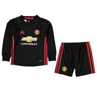 2016-2017 Man Utd Adidas Home Goalkeeper Little Boys Mini Kit