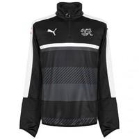 2016-2017 Switzerland Puma Quarter Zip Training Top (Black)