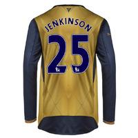 2015-16 Arsenal Long Sleeve Away Shirt (Jenkinson 25) - Kids