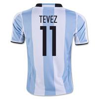 2016-17 Argentina Home Shirt (Tevez 11)